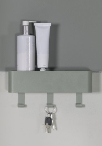SPINDER DESIGN Dax Play knagerkke, m. 3 knager, m. hylde - stvet grn stl (27x12)