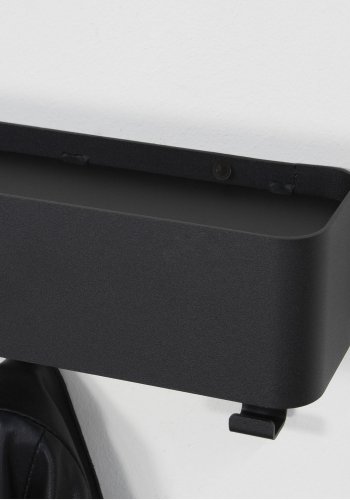 SPINDER DESIGN rektangulr Dax Play knagerkke, m. 5 knager - sort stl