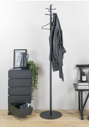 SPINDER DESIGN Pull stumtjener, m. 10 kroge - mat sort stl ( 35)