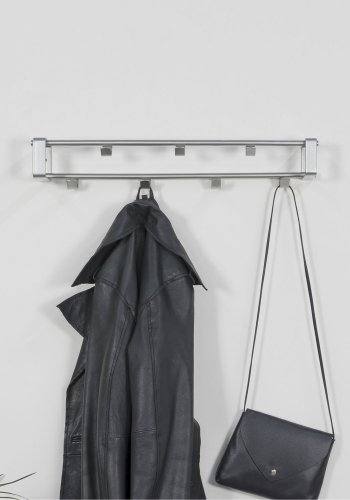 SPINDER DESIGN rektangulr Rex knagerkke, m. 7 knager - gr stl