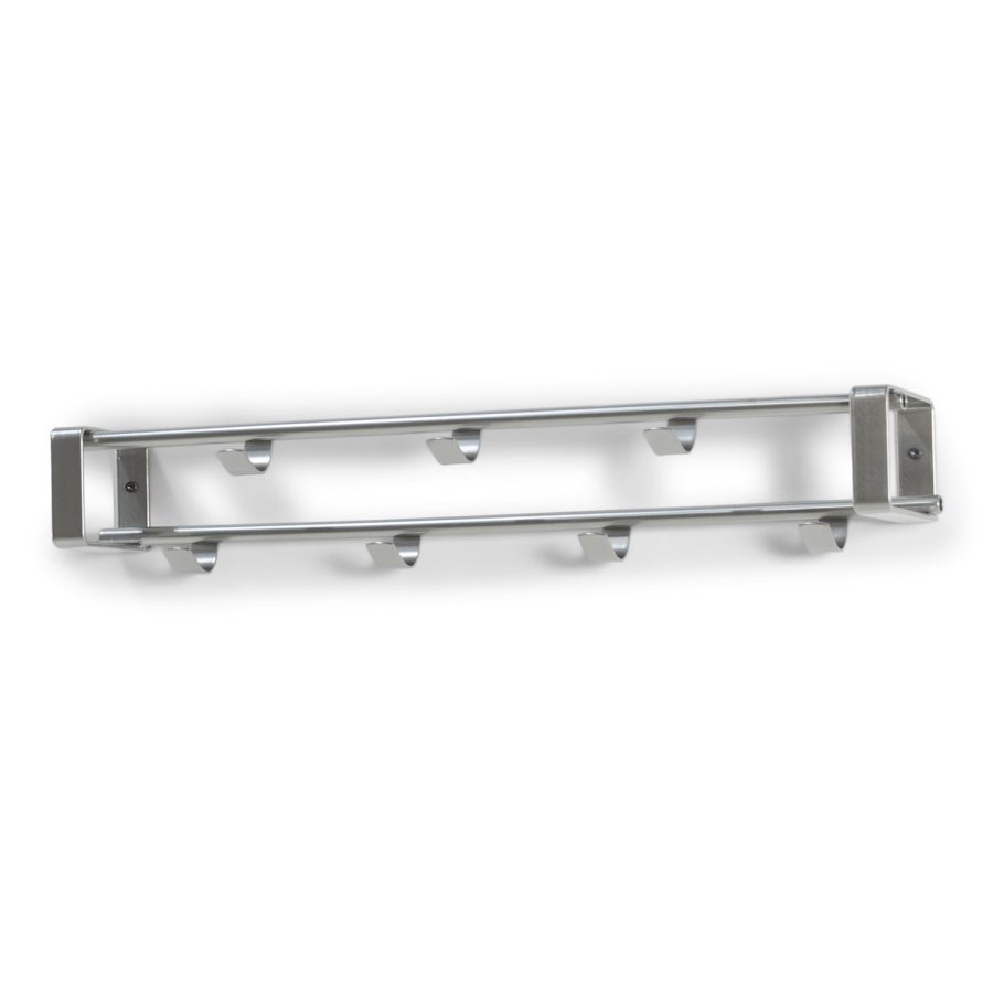 SPINDER DESIGN rektangulr Rex knagerkke, m. 7 knager - gr stl