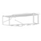 SPINDER DESIGN rektangulr Rex hattehylde, m. 5 knager - hvid stl