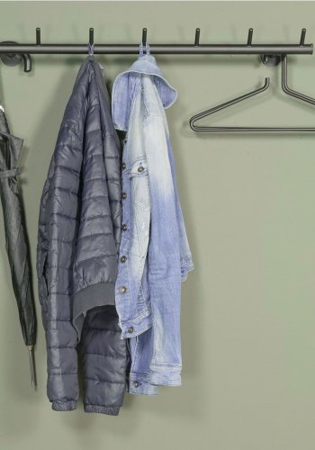 SPINDER DESIGN rektangulr Odin knagerkke, m. 7 knager - sort stl