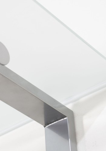 SPINDER DESIGN rektangulr Dutch knagerkke, m. 1 hylde - glas og gr stl