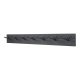 SPINDER DESIGN Pull knagerkke, m. 7 dobbelt-kroge - sort stl (104,5x12,5)