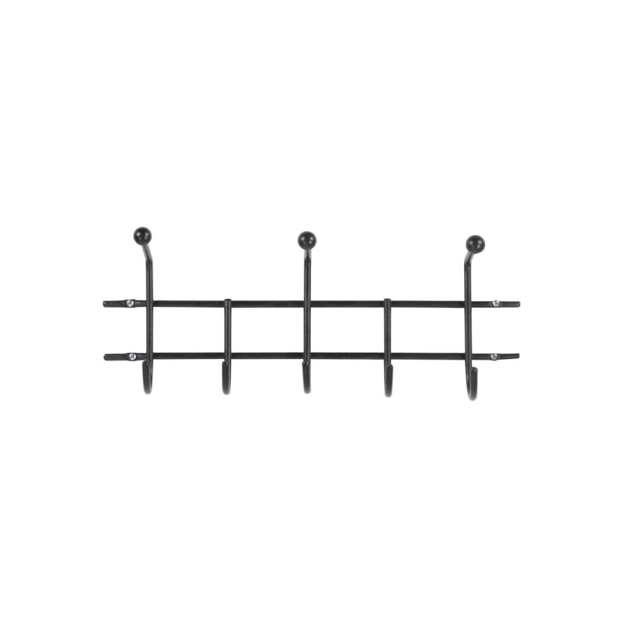SPINDER DESIGN Barato 3 knagerkke, m. 8 knager - sort stl (45,6x18)