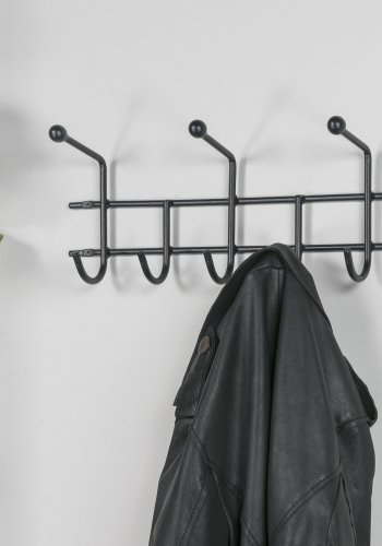 SPINDER DESIGN Barato 3 knagerkke, m. 8 knager - sort stl (45,6x18)