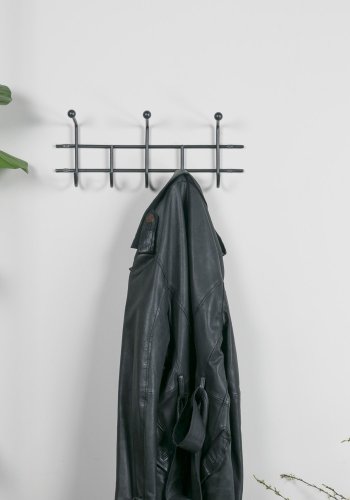 SPINDER DESIGN Barato 3 knagerkke, m. 8 knager - sort stl (45,6x18)