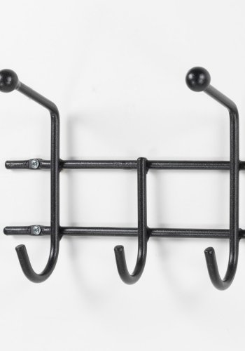 SPINDER DESIGN Barato 3 knagerkke, m. 8 knager - sort stl (45,6x18)