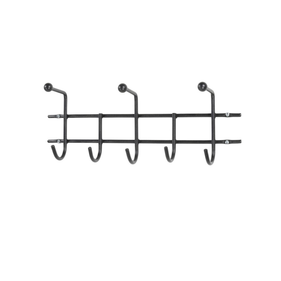 SPINDER DESIGN Barato 3 knagerkke, m. 8 knager - sort stl (45,6x18)