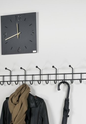 SPINDER DESIGN Barato 5 knagerkke, m. 20 knager - sort stl (119x18)