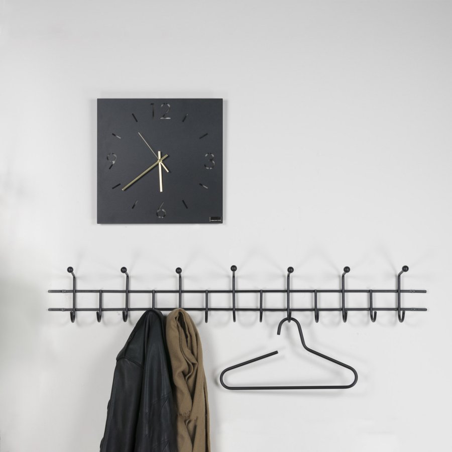 SPINDER DESIGN Barato 5 knagerkke, m. 20 knager - sort stl (119x18)