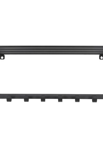 SPINDER DESIGN Ivar hattehylde, m. 1 hylde og 6 knager - sort pulverlakeret stl (70x29)