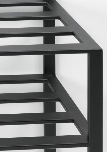 SPINDER DESIGN Ivar entréopstilling, m. bjlestang, 6 kroge, skohylde - sort stl