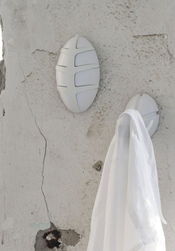 SPINDER DESIGN Bug knagerkke - hvid plastik og slv stl 