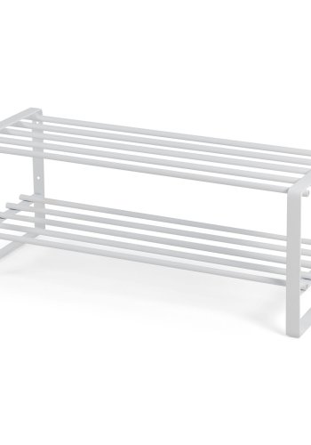 SPINDER DESIGN rektangulr Rex skohylde, m. 2 hylder - hvid stl