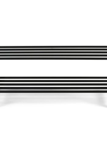 SPINDER DESIGN rektangulr Rex skohylde, m. 2 hylder - sort stl