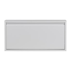 SPINDER DESIGN Billy skoskab, m. 1 lge, rektangulr - hvidt stl (75x37,5)