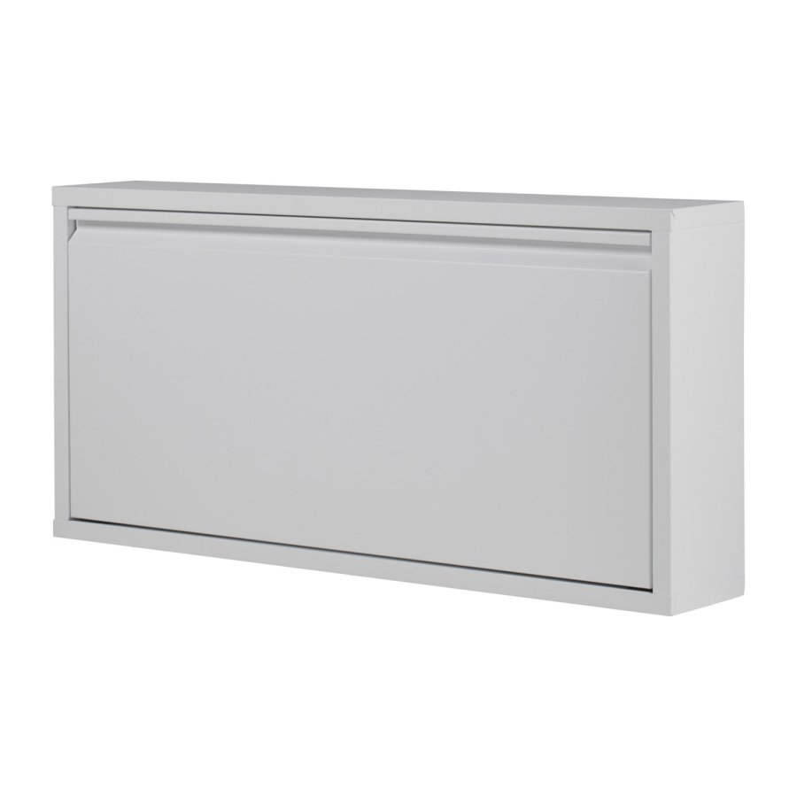 SPINDER DESIGN Billy skoskab, m. 1 lge, rektangulr - hvidt stl (75x37,5)