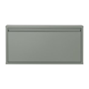 SPINDER DESIGN Billy skoskab, m. 1 lge, rektangulr - grn stl (75x37,5)