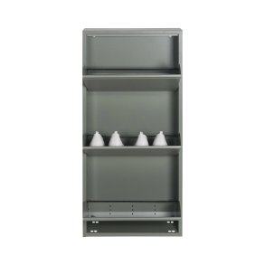 SPINDER DESIGN Billy skoskab, m. 3 lger, rektangulr - stvet grn stl (50x103)