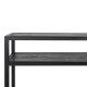 SPINDER DESIGN Daniël konsolbord, m. 1 hylde, rektangulr - sort egetr og mat sort stl (120x30)