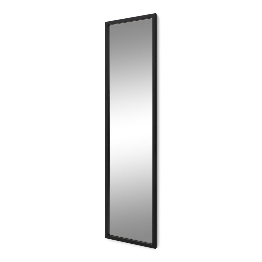SPINDER DESIGN rektangulr Senza vgspejl - spejlglas og sort stl (185x46)