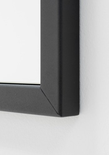 SPINDER DESIGN rektangulr Senza vgspejl - spejlglas og sort stl (185x46)