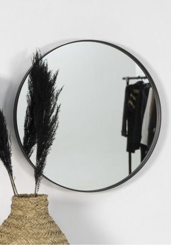 SPINDER DESIGN Donna vgspejl - spejlglas og sort stl (60)