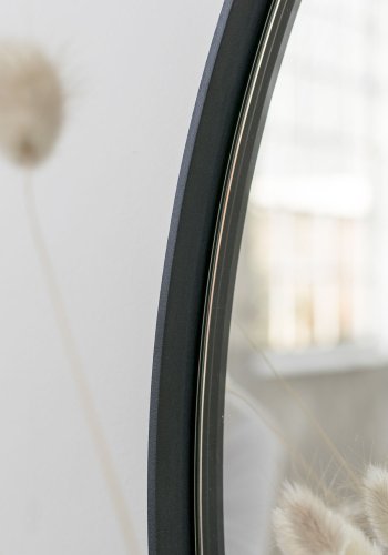 SPINDER DESIGN Donna vgspejl - spejlglas og sort stl (60)