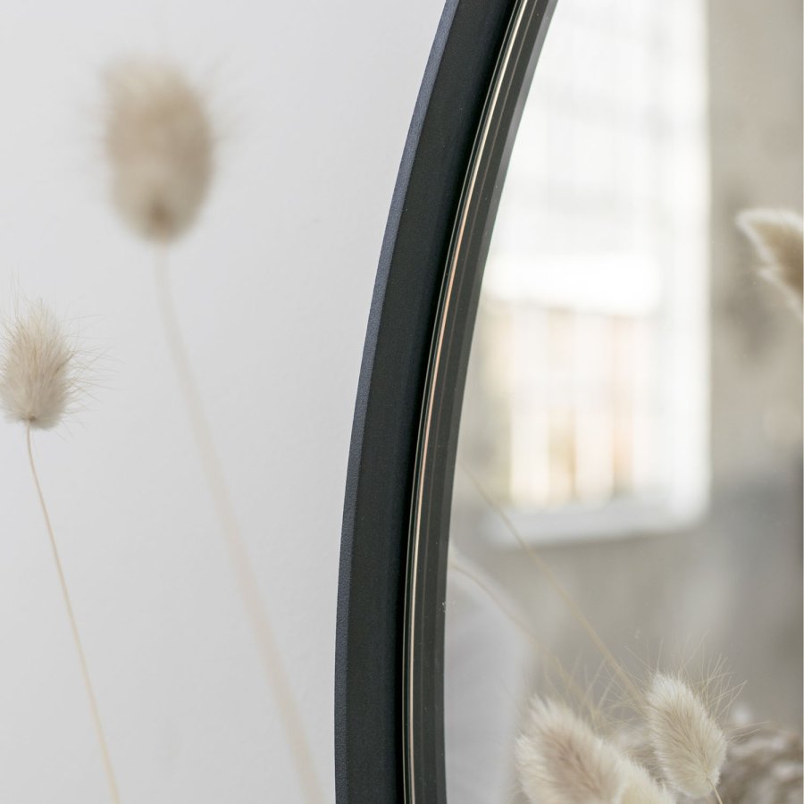 SPINDER DESIGN Donna vgspejl - spejlglas og sort stl (60)