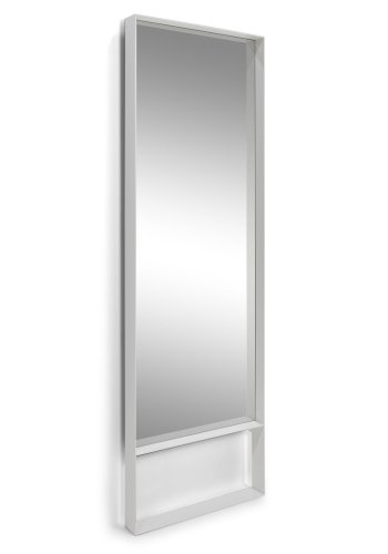 SPINDER DESIGN rektangulr Donna vgspejl - spejlglas og hvid stl (60x190)