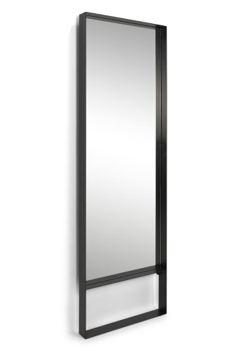 SPINDER DESIGN rektangulr Donna vgspejl - spejlglas og sort stl (60x190)
