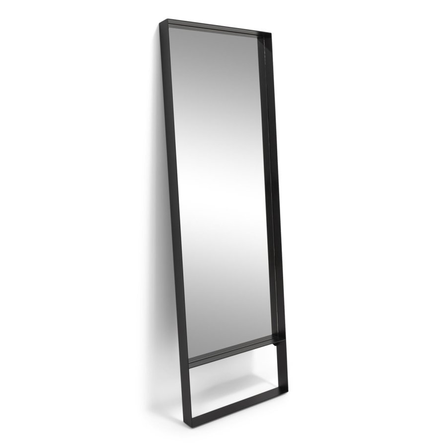 SPINDER DESIGN rektangulr Donna vgspejl - spejlglas og sort stl (60x190)