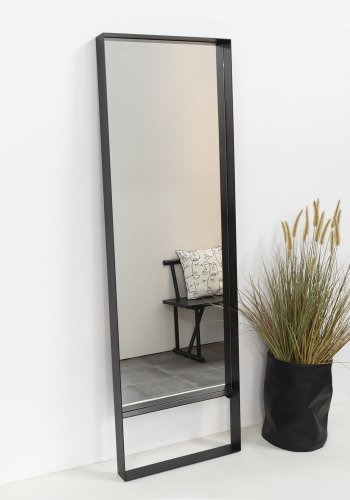 SPINDER DESIGN rektangulr Donna vgspejl - spejlglas og sort stl (60x190)