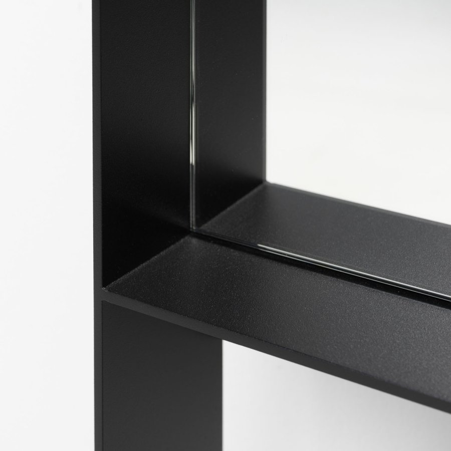 SPINDER DESIGN rektangulr Donna vgspejl - spejlglas og sort stl (60x190)