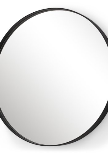 SPINDER DESIGN Donna vgspejl, rund, m. sort stlramme - spejlglas ( 120)