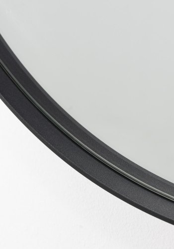 SPINDER DESIGN Donna vgspejl, rund, m. sort stlramme - spejlglas ( 120)