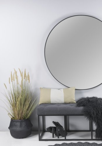 SPINDER DESIGN Donna vgspejl, rund, m. sort stlramme - spejlglas ( 120)