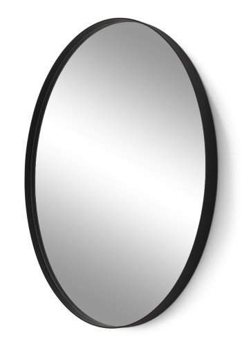 SPINDER DESIGN Donna vgspejl, oval, m. sort stlramme - spejlglas (80x60)