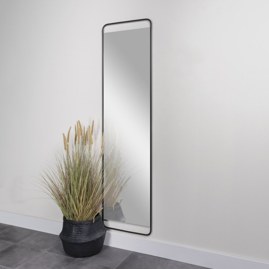 SPINDER DESIGN Clint XL vgspejl, rektangulr - spejlglas og sort (46x175)