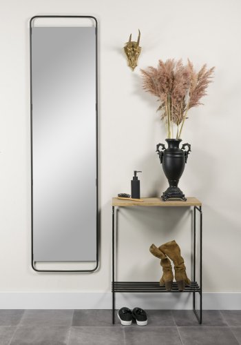 SPINDER DESIGN Clint XL vgspejl, rektangulr - spejlglas og sort (46x175)