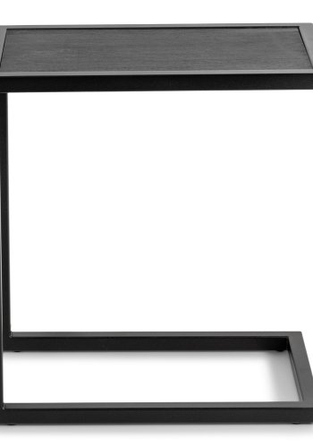 SPINDER DESIGN Daniël sidebord, rektangulr - sort brstet eg og mat sort stl (30x50)