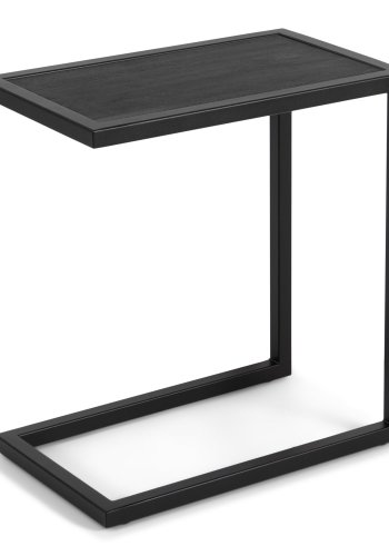 SPINDER DESIGN Daniël sidebord, rektangulr - sort brstet eg og mat sort stl (30x50)