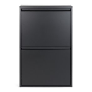 SPINDER DESIGN Gigi affaldsspand, m. 4 rum - sort stl (60x25)