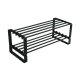 SPINDER DESIGN rektangulr Rex skohylde, m. 2 hylder - sort stl