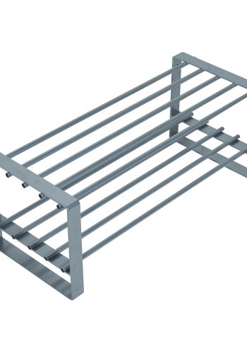 SPINDER DESIGN rektangulr Rex skohylde, m. 2 hylder - gr stl