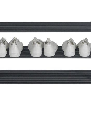 SPINDER DESIGN Rex skoreol, m. 3 hylder - sort stl (70x29)