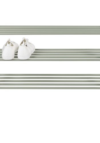 SPINDER DESIGN Rex skoreol, m. 3 hylder - stvgrnt stl (70x29)