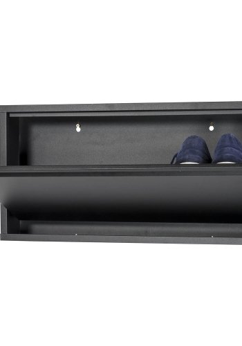 SPINDER DESIGN rektangulr Billy skoskab - sort stl 